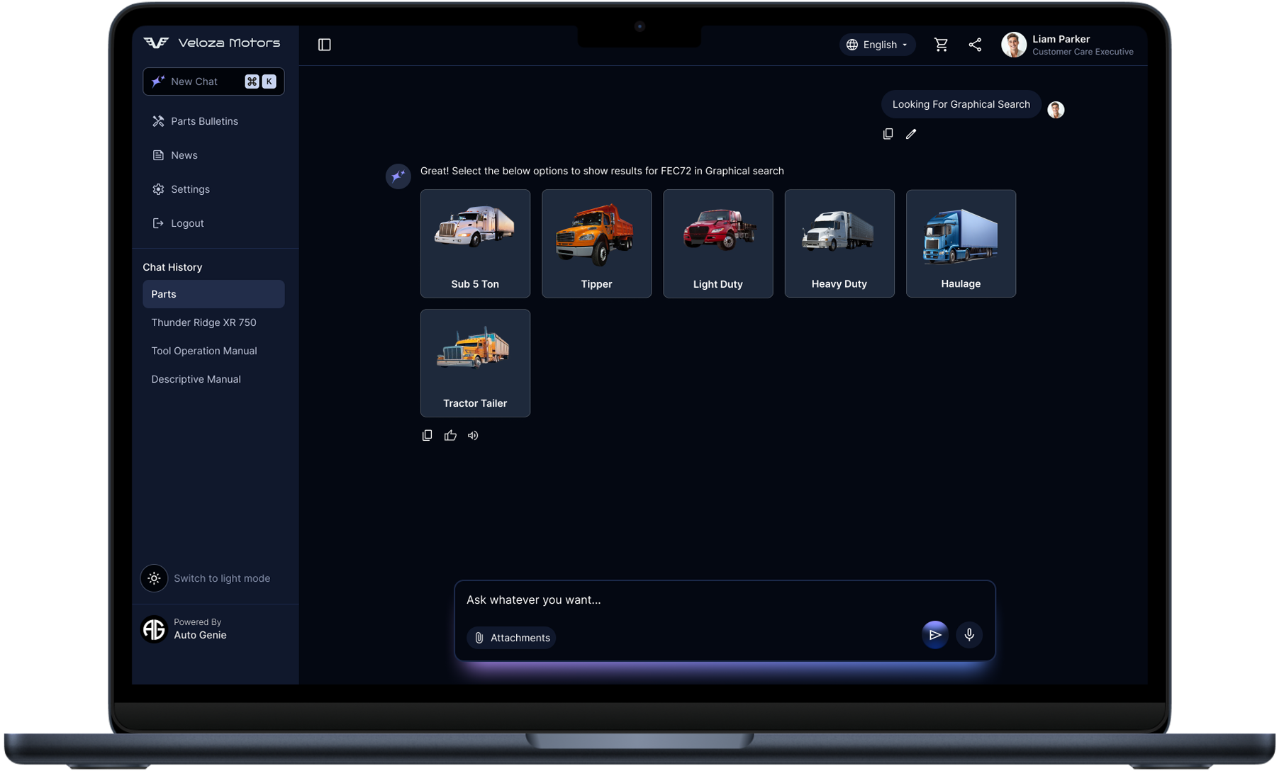 AutoGenie: GenAI-powered experience for seamless, efficient auto servicing.